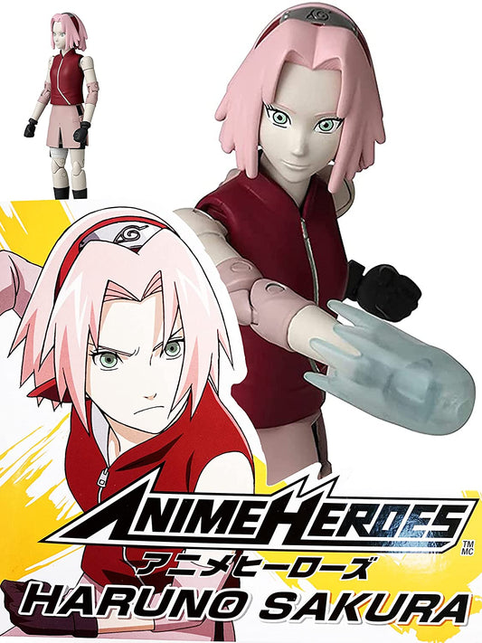 Bandai Naruto Anime Heroes Haruno Sakura Action Figure Toy