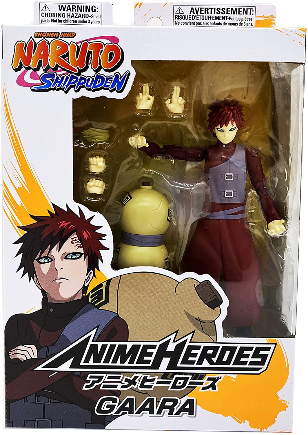 Bandai Naruto Anime Heroes Gaara Action Figure Toy