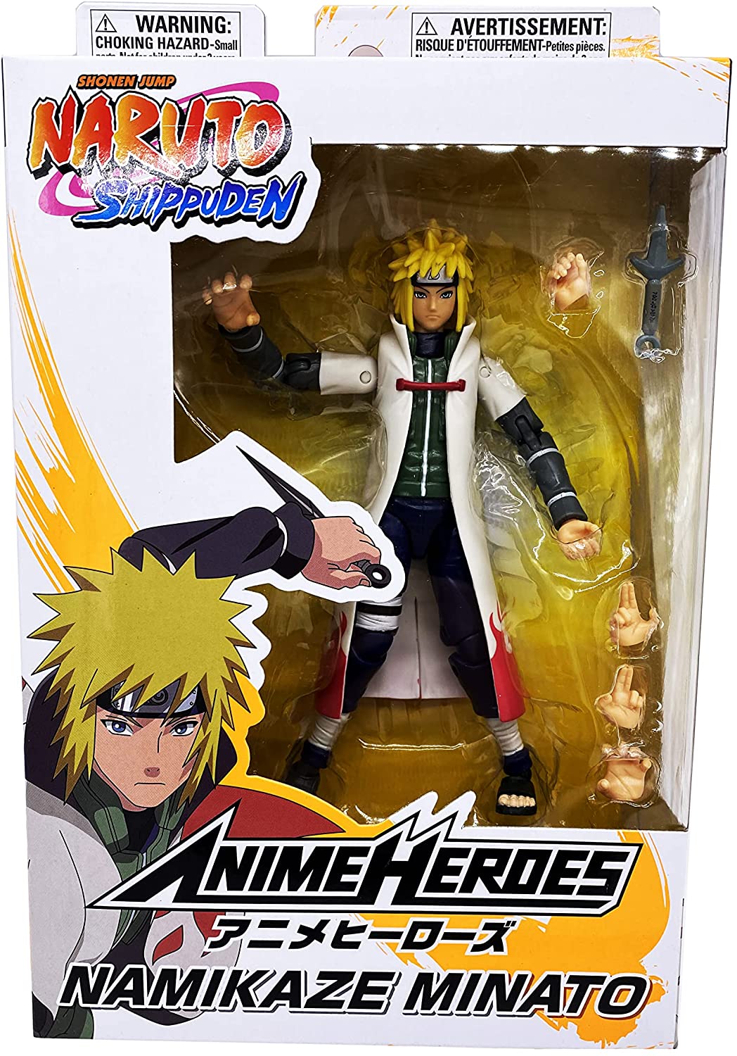 Bandai Anime Heroes Naruto Namikaze Minato Action Figure 海外 即決-