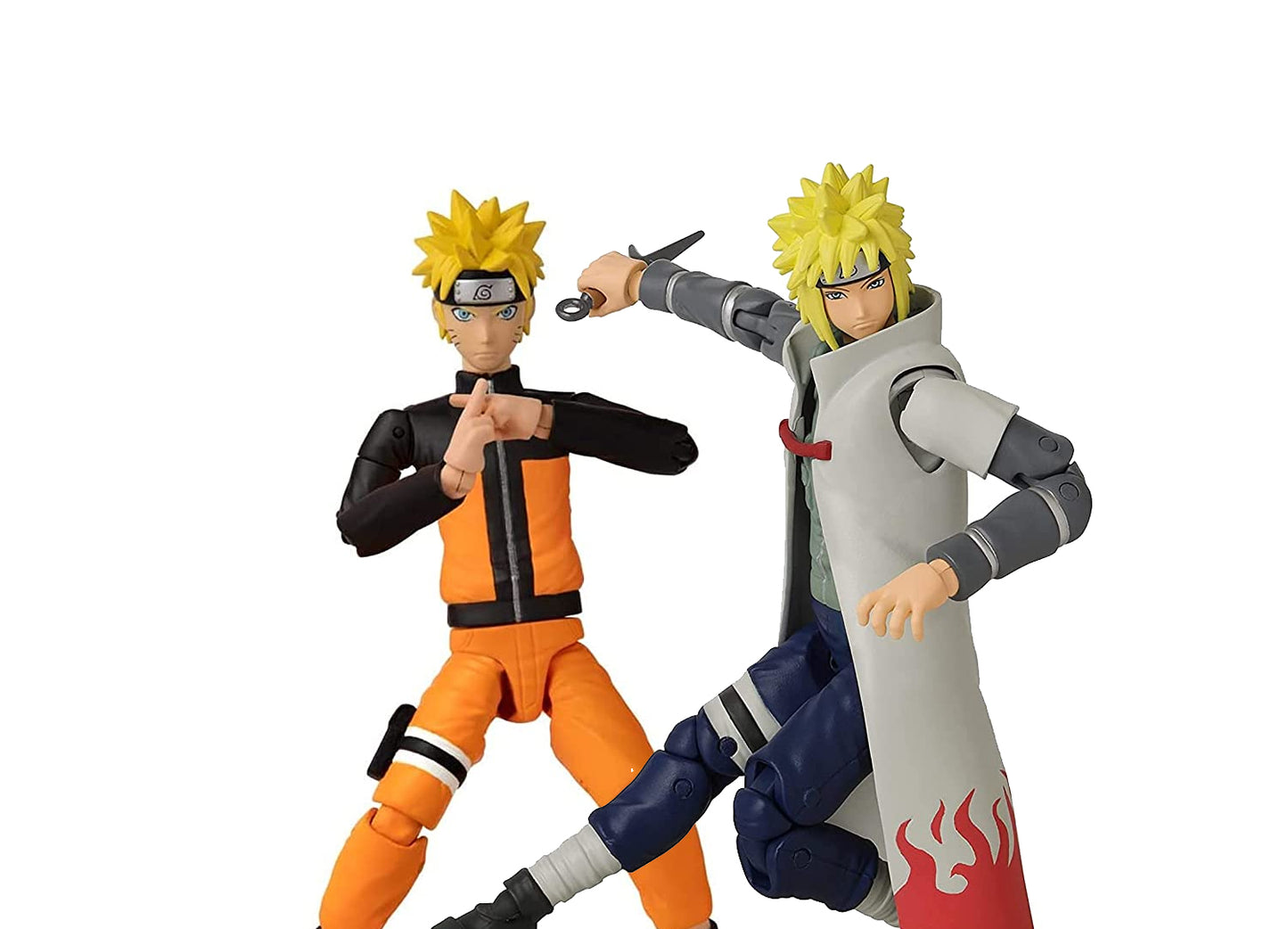 Bandai Anime Heroes Uzumaki Naruto and Namikaze Minato Hokage Action Figures